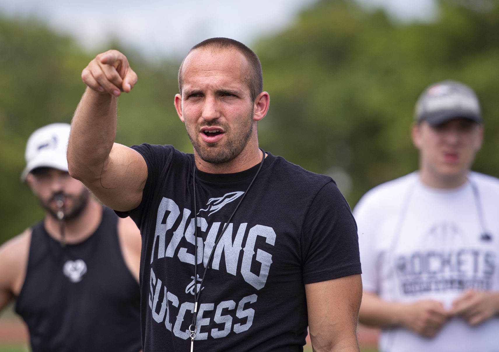 Northeast football practice, 8.12